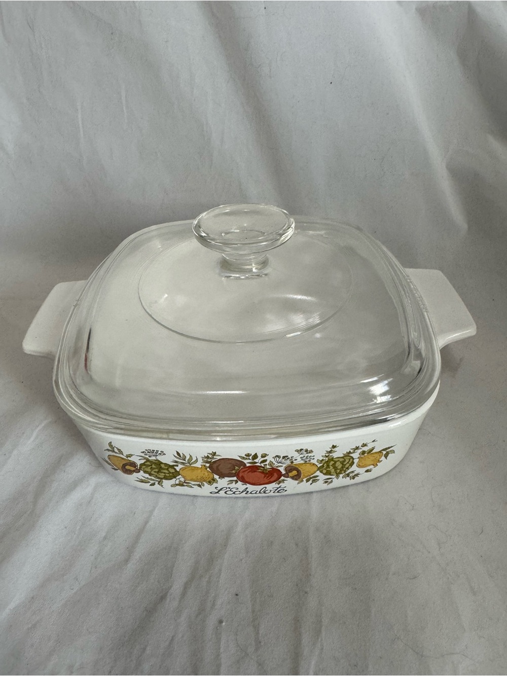 Vintage Corning Ware Spice of Life L'Echalote 1 Qt Casserole Dish A-1-B W/ Lid
